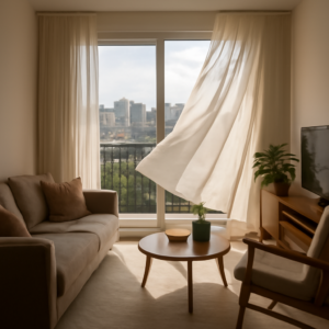 Vento, altitude e janelas abertas: como comparar proteções sem perder a ventilação no apartamento
