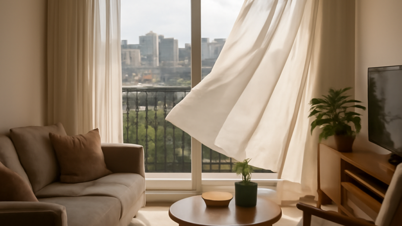 Vento, altitude e janelas abertas: como comparar proteções sem perder a ventilação no apartamento
