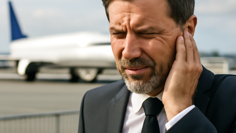 Ouvido tampado em viagens de serra e voos corporativos: como a tuba auditiva falha e o que gestores podem prevenir